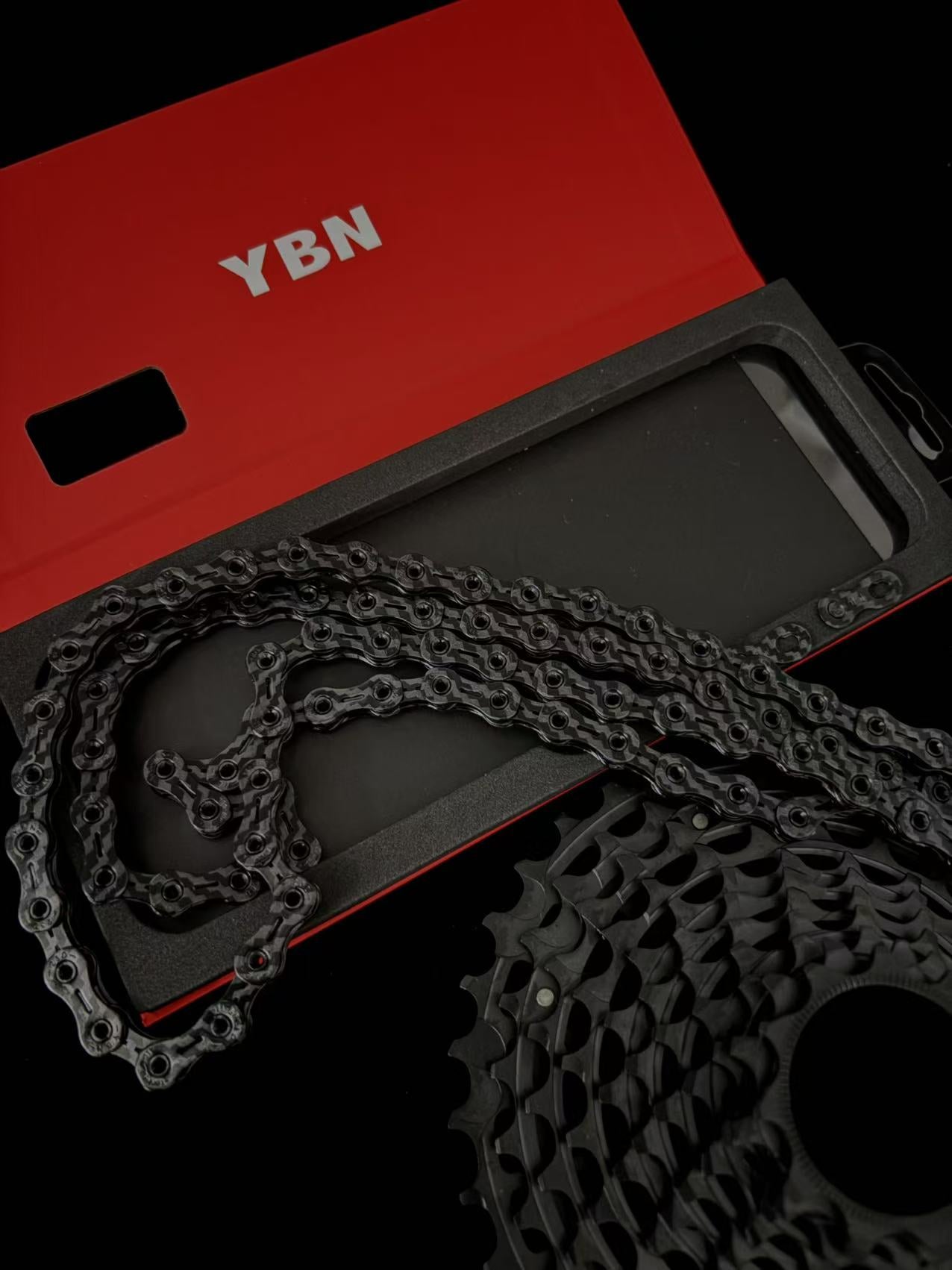 YBN(ヤーバン)SLA110 CFT カーボンパターンチェーン 11速 120Links