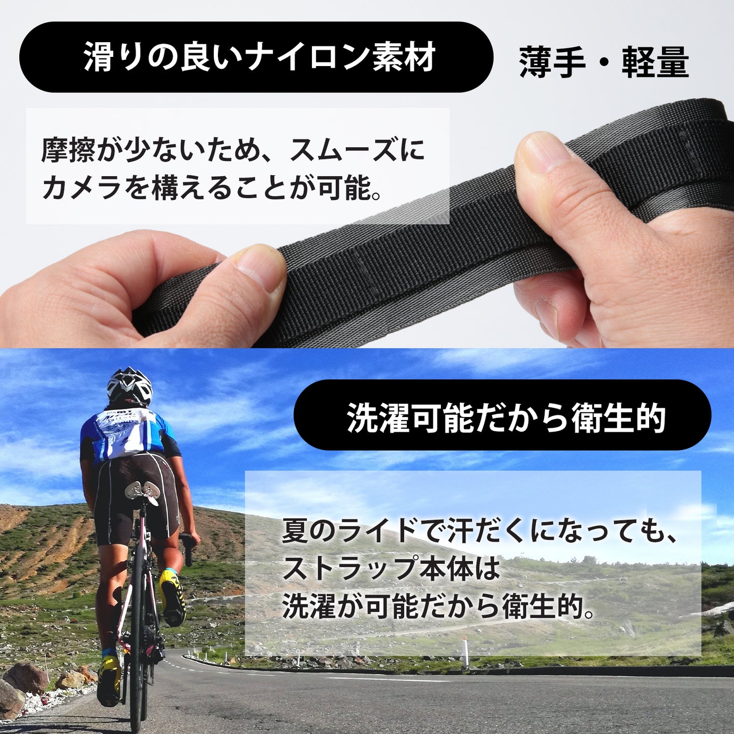 PORISE(ポライズ)サイクリングカメラストラップ