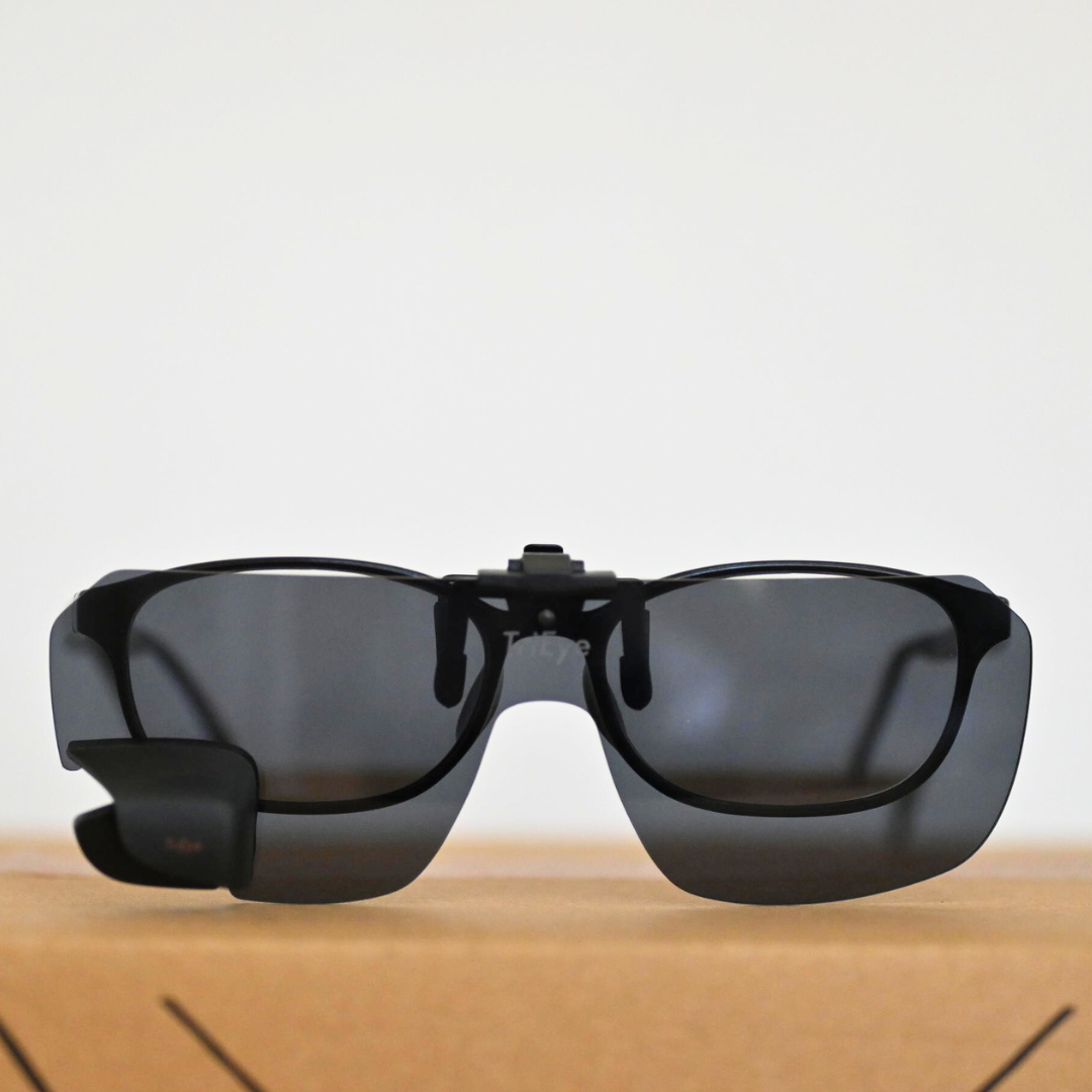 TriEye（トライアイ）クリップオン 偏光レンズ リアミラー搭載